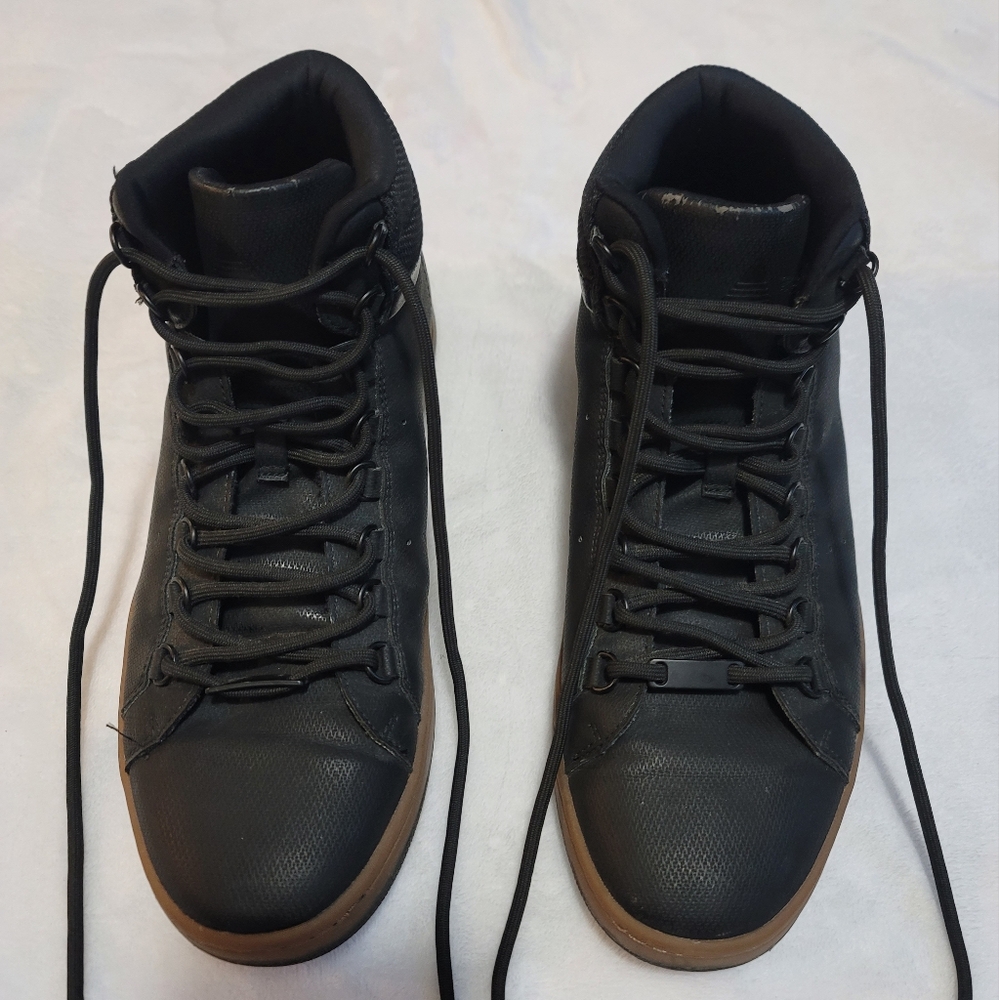 Aldo High-Top Black and Brown Sneakers